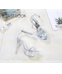 パンプス | ハイヒール 靴 厚底 シューズ 厚底靴 コスプレシューズ 女性 レディース 大きいサイズ 透明 コンテスト 14cmヒール ポールダンス ストラップ セクシー