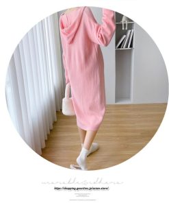 マキシ | ワンピース レディース 秋 ニットワンピース ロングワンピース 2TYPE マタニティ 授乳服 マタニティウェア 授乳 妊娠 シンプル おでかけ おしゃれ 無地