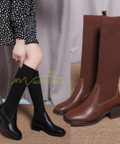 ロングブーツ | ブーツ ヒール カジュアル レディース 靴 シューズ お出かけ 秋冬 ロング丈ブーツ ジョッキーブーツ 春秋冬 美脚 黒靴 太ヒール 大人