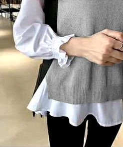 Tシャツ・カットソー | シャツブラウス ニットベスト 2点セット