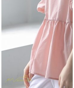 tシャツ・カットソー | Tシャツ レディース トップス サマー 半袖 無地 ゆったり ゆったり 可愛い フェイク 春物 夏服 カットソー 20代30代40代 ブラウス 薄手 体型カバー シンプル