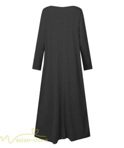 マキシ | ワンピース 長袖 無地 Tシャツワンピース レディース 着痩せ ゆったり マキシワンピ Vネック カジュアル 体型カバー Aラインワンピース 秋 フレア カジュアル