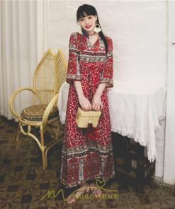 マキシ | レディース ワンピース 夏 秋 長袖ワンピ きれいめ 大人ワンピース Aライン ロングワンピース おしゃれ 大人 お呼ばれ 可愛い コットン レトロ 通勤