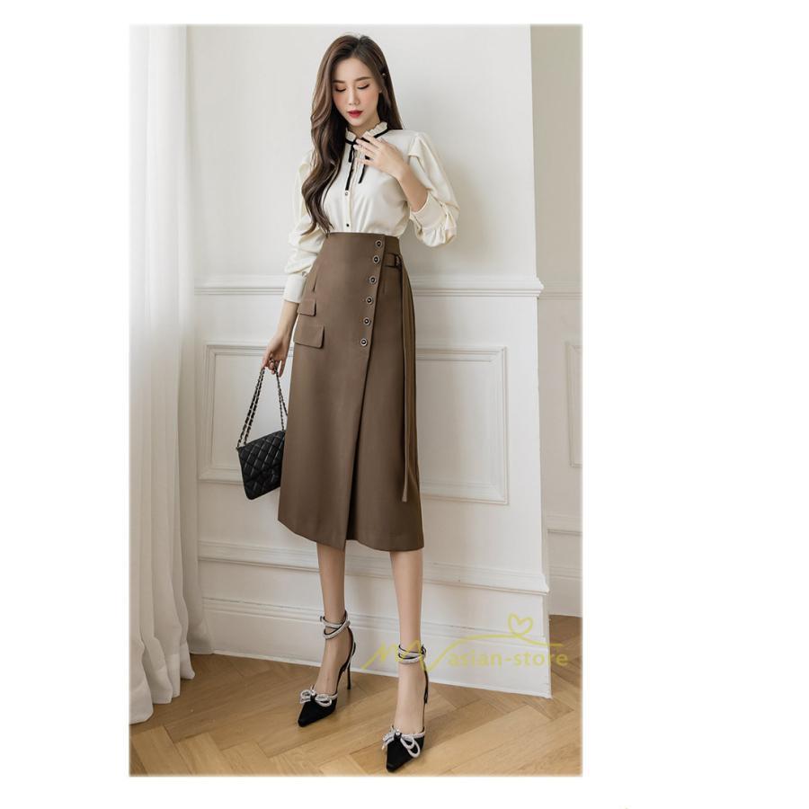 スカート | ボトムス レディース きれいめ 春夏 タイト秋服 2021 おしゃれ 膝丈 ハイウエスト 体型カバー お洒落 上品 通勤 OL カジュアル 20代30代40代