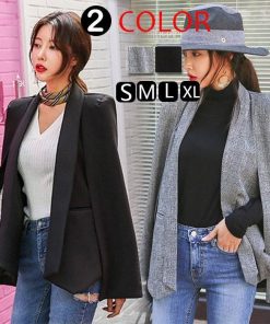 コート・ジャケット | 即日発送ポンチョコート マント ビジネスカジュアルウェア テーラードジャケット グレンチェック フォーマル レディース エレガント S XL L M 千鳥柄 長袖