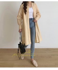 マキシ | シャツワンピ 2WAY カーディガン 長袖 ロング 無地 体型カバー ワンピース アウター レディース 春アウター お出かけ 20代30代40代50代 羽織り カジュアル 上品