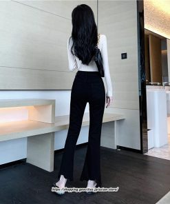 チノ・テーパード・ジョガー・スキニーパン | パンツ デニム ジーンズ レディース 美シルエットフレアハイウエストデニムパンツ ハイウエスト フレア ブーツカット ボトムス 秋 無地 送料無料 ストレッチ