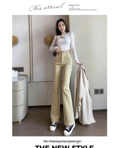 チノ・テーパード・ジョガー・スキニーパン | ロングパンツ レディース きれいめ ストレート ハイウエスト パンタロン フレアパンツ ボトムス 女性 美脚 脚長 リクルート 就職 カジュアル 裏起毛 送料無料