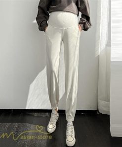 パンツ 、デニム | マタニティウェア レディース マタニティパンツ 着痩せ テーパードパンツ ロング丈 上品 春 夏 秋 無地 ウエスト調整 産前 お出かけ 妊婦服 おしゃれ ゆったり