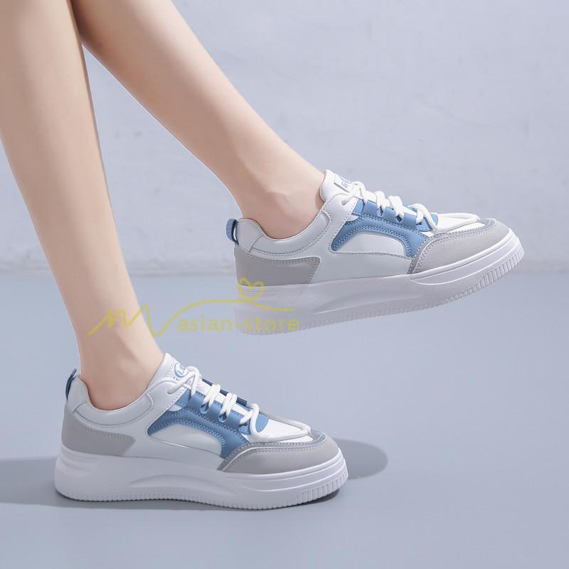 スニーカー | スニーカー レディース レディースシューズ ローカット 靴 フラットシューズ ぺたんこ ウォーキングシューズ Pu革 厚底靴 歩きやすい 厚底スニーカー 美脚