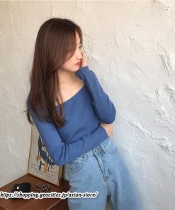 ニット・セーター | カットソー ニット レディース リブニット 長袖 秋冬 春 トップス スリム ストレッチ インナー 無地 長袖ニット 着痩せ 長袖カットソー 通学通勤 プルオーバー