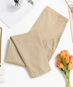パンツ レギンス | マタニティパンツ 綿パンツ ママボトムス マタニティテーパードパンツ マタニティ服 アジャスター M L XL XXL ブラック カーキ ピンク ボト ホワイト ベージュ
