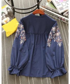 シャツ・ブラウス | 即日発送 シャツ ブラウスシャツ レディーストップス 刺繍シャツ フリル袖 40代 50代 花 長袖シャツ 春シャツ 夏秋 オフィス 大人 20代 通学 上品 30代 通勤