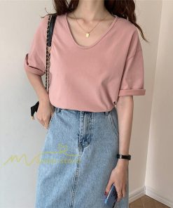 tシャツ・カットソー | Tシャツ ティーシャツ トップス カットソー レディース 春 夏 半袖 無地 綿 スリット 20代30代40代50代 お出かけ 体型カバー 通勤通学 着回し カジュアル 上品