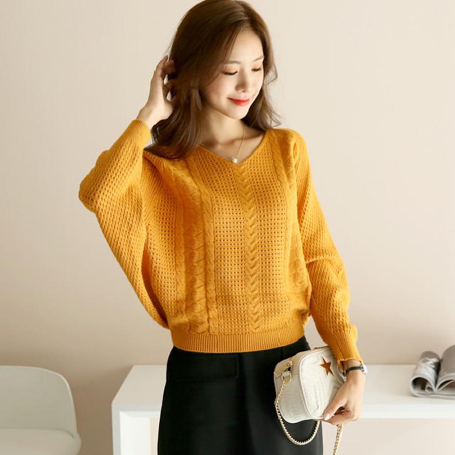 透かし編みトップス | ニットトップス レディース 体型カバー秋