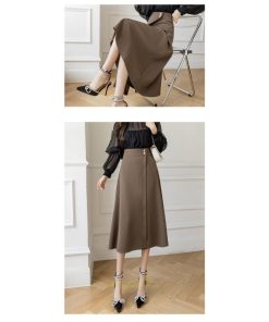 スカート | ボトムス ロング丈 ミモレ丈 Aライン 楽 大人 きれいめ 20代 30代 40代 通勤 上品 ビジネス オフィス 高見え 冬 2022新作 着痩せ 脚長効果 秋