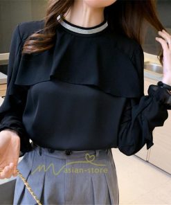 シャツ・ブラウス | ハイネック カフス オフィスカジュアル オケージョン シンプル レディース 春 韓国 ファッション 立ち襟 カジュアル エレガント 通勤OL 優雅 オシャレ 上品 細身