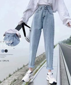 デニム | ハイウエスト ストレート デニムパンツ