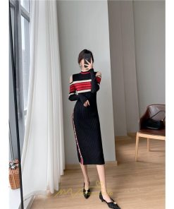 ニットワンピース | ワンピース 秋 秋服 レディース ニット ロングワンピース ロング 長袖 肩出し 秋冬 送料無料 セクシー フェミニン デート 春 お出かけ 結婚式 暖か 通勤