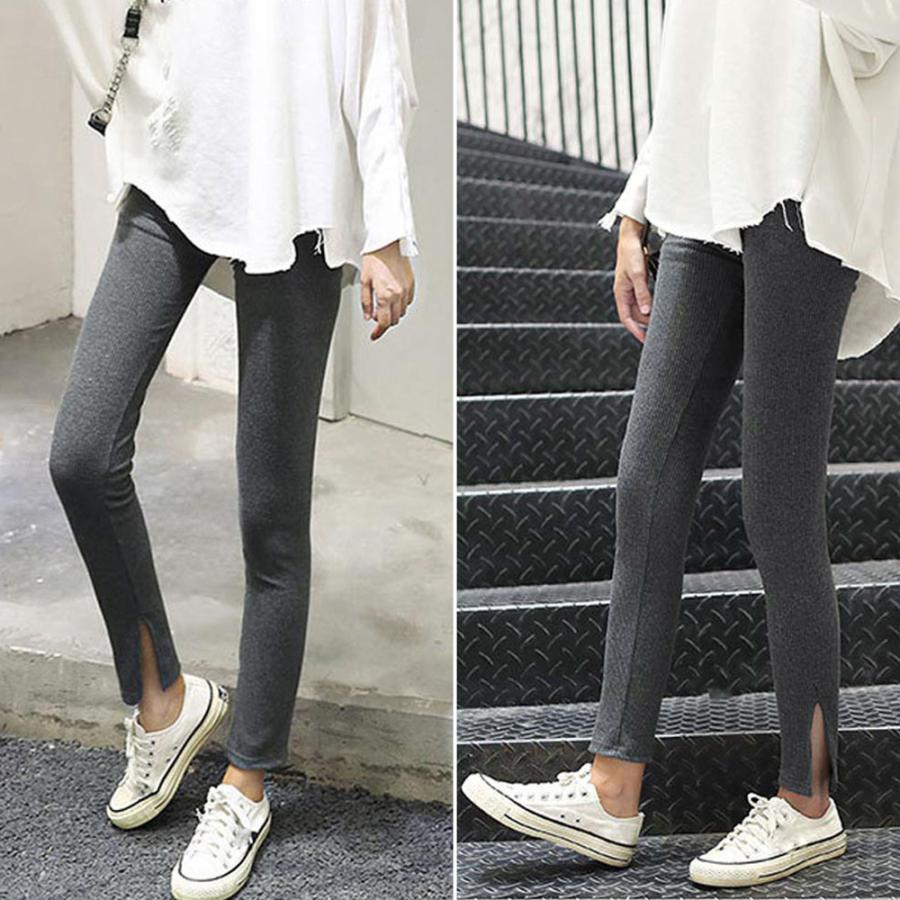 レギンス | サイドスリット 韓国 ボトムス