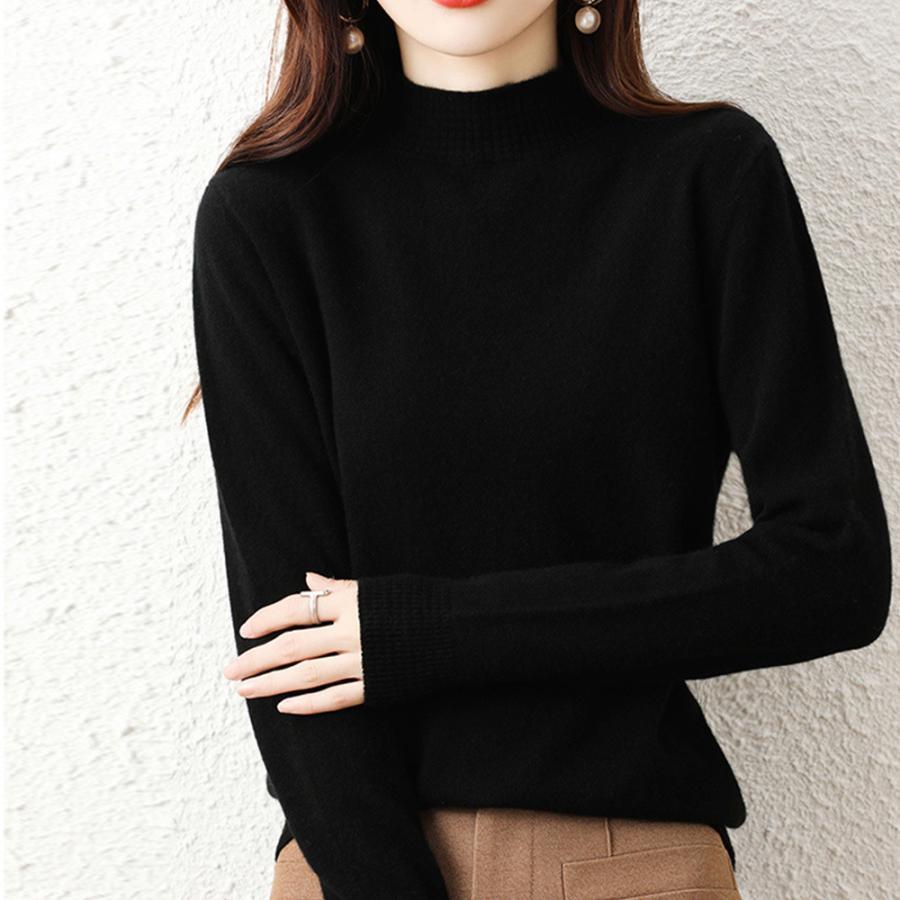 ニット・セーター | プチハイネックニットトップス レディース