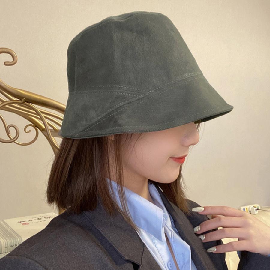 帽子 | ステッチバケットハット レディース韓国風