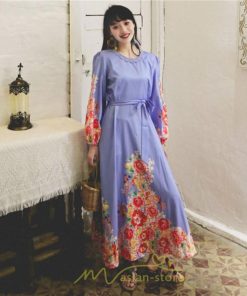 マキシ | ワンピース 長袖 夏 秋 レディース シフォン きれいめ ロング リゾート 体型カバー イベント デート 女子会 エスニック風 旅行 楽ちん 外出 ジャーニー