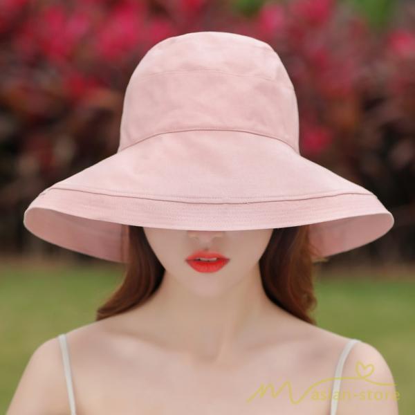 レディース | 帽子 春 夏 Uv 遮光 折りたたみ 大きいサイズ UVカット帽子 ひも つば広 頭 大きい 洗える 母の日 自転車 日焼け対策 遮光 小顔 熱中症 紫外線対策