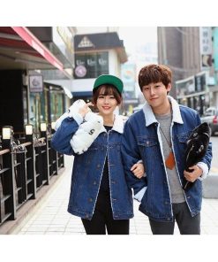 コート アウター | 短納期デニムコート ペアルック ボアコート ペアコート カップル 裏ボア トップス レディース あったか 大きいサイズ ジージャン 厚手 防寒 裏起毛 メンズ