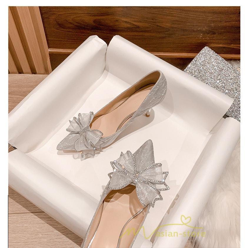 パンプス | 走れる ヒール 6cm 8cm レディース 結婚式 通勤 二次会 小さいサイズ 大きいサイズ 26.5cm キラキラ 20.5cm ハイヒール ポインテッドトゥ