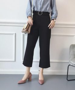 パンプス | スエード調 ポインテッドトゥ チャンキーヒール スエード太ヒール ストラップなし スリップオン バックリボン 無地 大きいサイズ ミドル