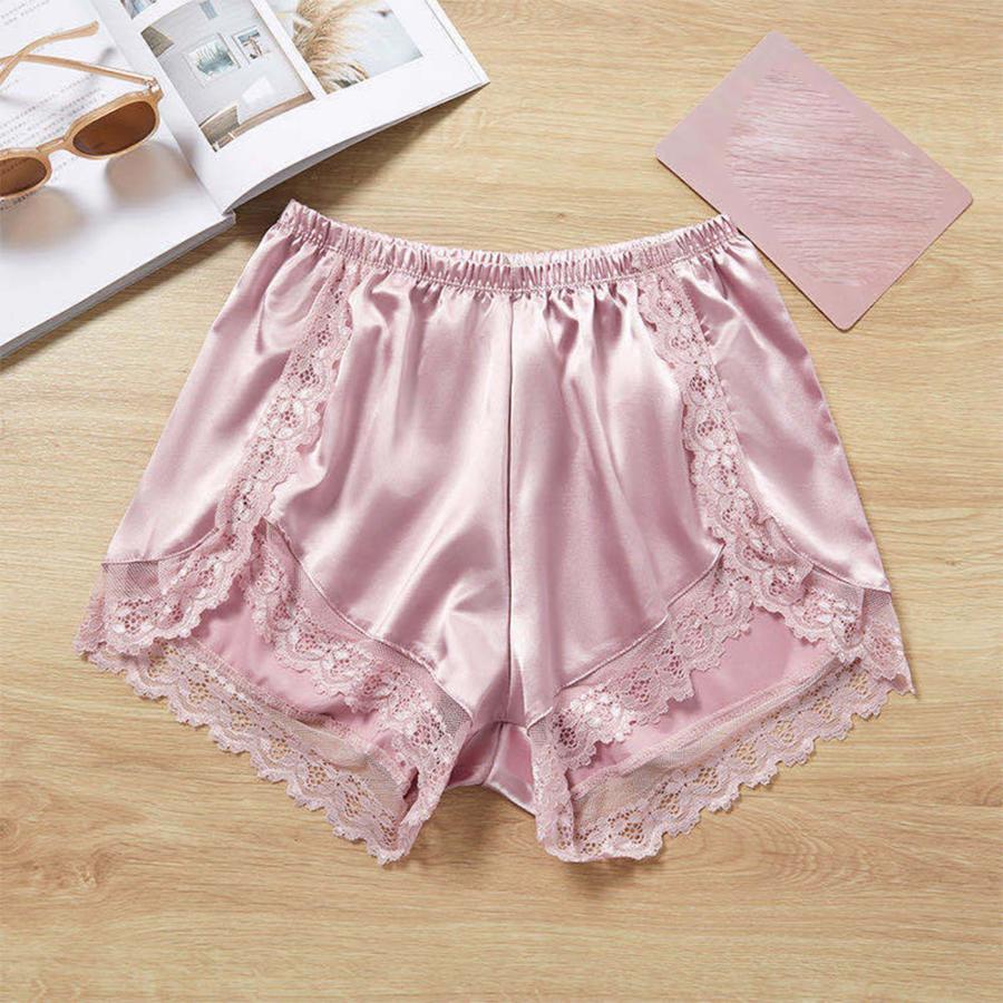 ショートパンツ | レース切り替え 部屋着 透け防止 ペチコート レディース ペチパンツ ナイトウエア セクシー 見せパン インナーパンツ 涼しい