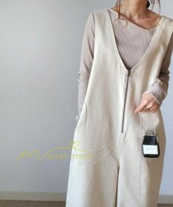 オーバーオール サロペット | サロペット レディース ワイドパンツ オールインワン ロングパンツ 夏服 サマー 白 黒 大人 可愛い 無地 通学通勤 20代30代 40代50代 綿 パンツ 夏パンツ