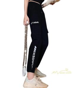 その他 | カーゴパンツ レディース ロングパンツ テーパード シルエット ボトムス 長ズボン ヒップホップ 流行 格好いい ストリート 大きいサイズ ゆったり デザイン