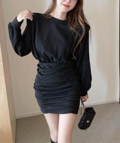 ワンピース | タイトシャーリング 韓国風