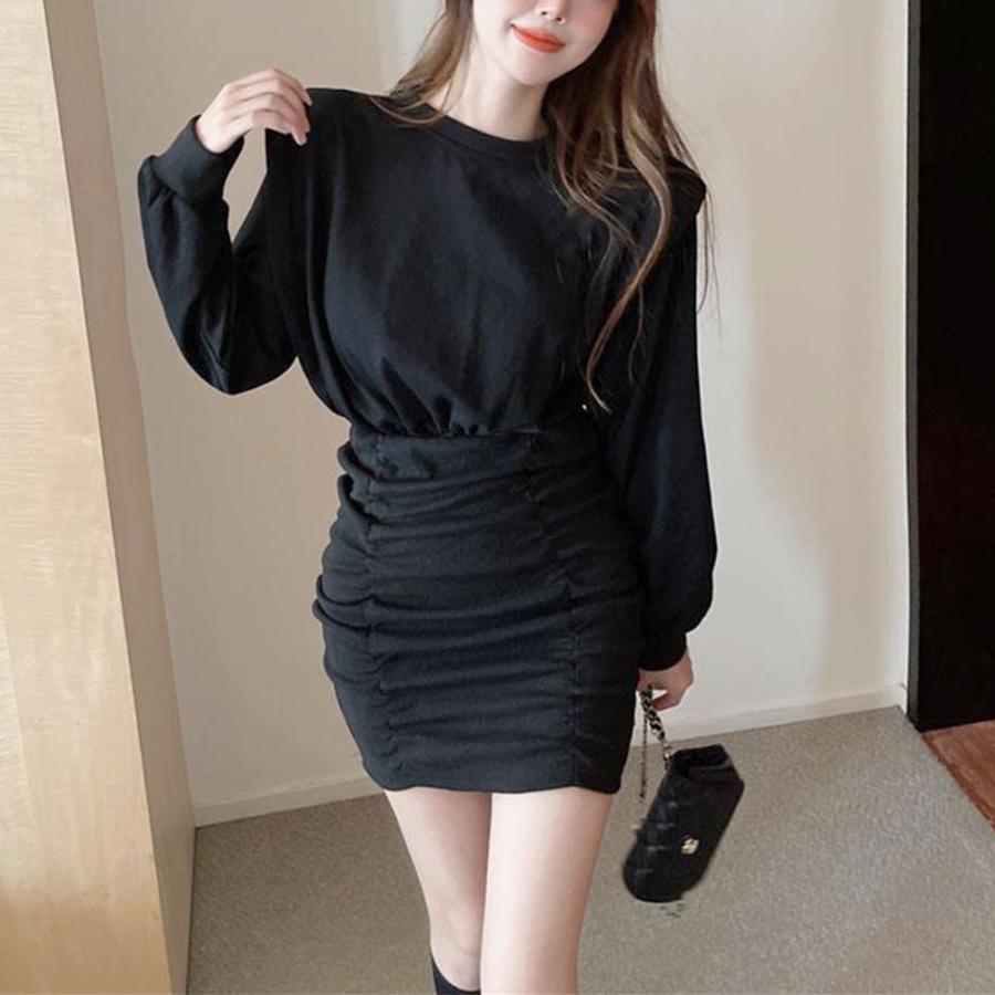 ワンピース | タイトシャーリング 韓国風