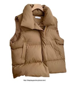 コート・ジャケット | アウター ダウンベスト ベスト ノーカラー レディース おすすめ シンプル 軽量 あったか 防寒 細身 コットン 2022新作 アウター 秋冬 着痩せ