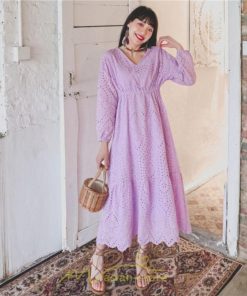 マキシ | ワンピース レディース 夏 秋 ロング丈 長袖 パーティー 大人 レース エレガント きれいめ 大人 おしゃれ お呼ばれ 可愛い お出かけ 日常デート 通勤 オフィス