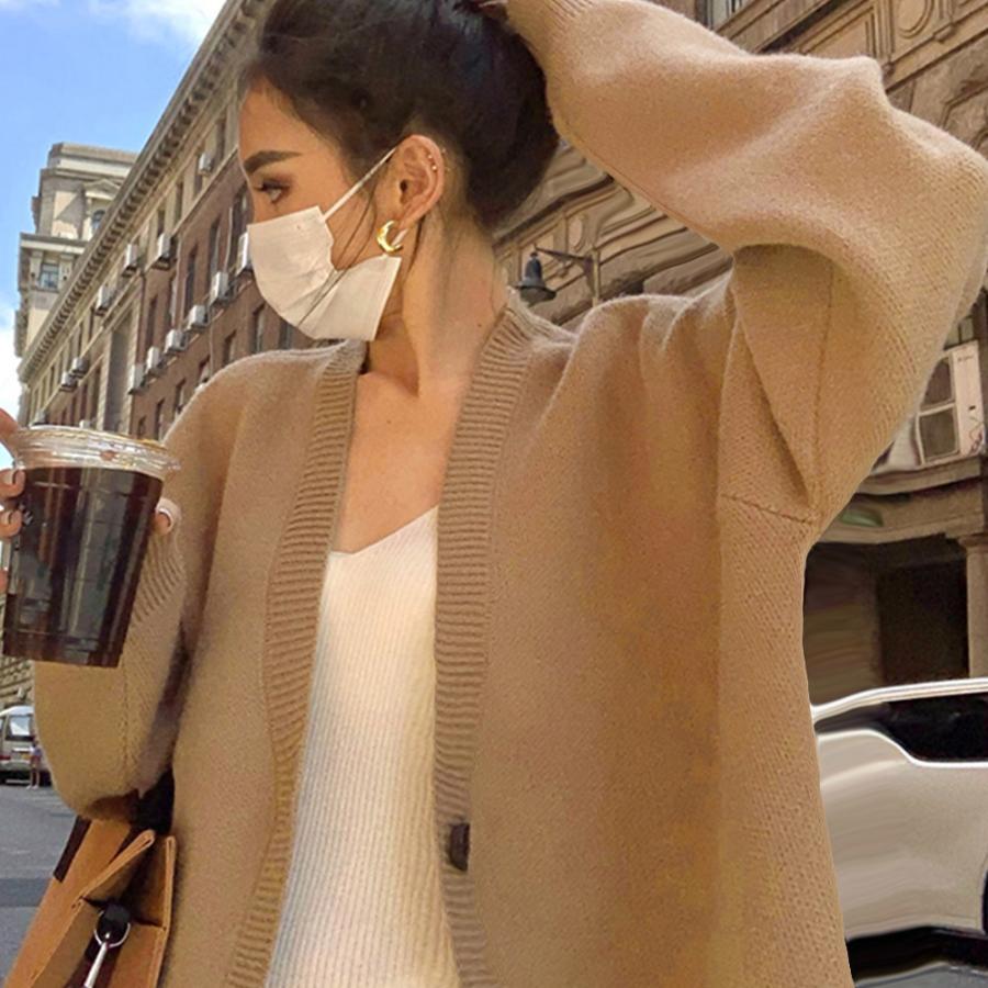 カーディガン | ニットレディース 中厚手