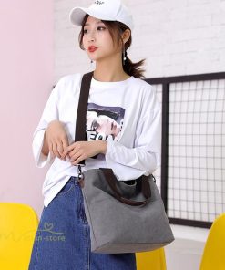 女性用バッグ | ショルダーバッグ レディース 斜め掛け A4 大きめ 肩掛け トートバッグ ハンドバッグ 大容量 エコバッグ 収納 シンプル キャンバス 丈夫 カジュアル 通学 通勤