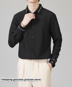 シャツ | 長袖メンズ ビジネス フォーマル オフィス 仕事 春 夏 秋 冬 カジュアル ビジネスシンプル 長袖 トップス 大きいサイズ メンズトップス