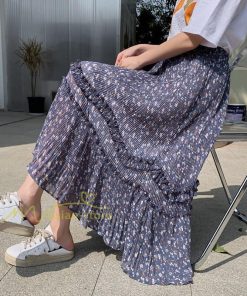 スカート | ロング 秋 花柄 柔らか ボトムス レディース ロングマキシ丈 シンプル 無地 カジュアル 着痩せ コーデ 春 30代 秋20代 40代 50代 夏物 夏