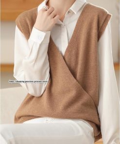 ベスト | ニットニット 2way 羽織り レディース セーター ジレ ノースリーブ 秋物 Vネック 羽織る エレガント トップス 20代 ライトアウター カワイイ