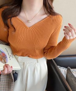 ニット・セーター | リブニットトップス レディース 大人秋服