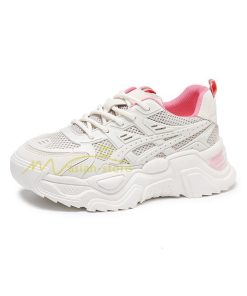 スニーカー | レディース 白 ダッドレディース 厚底 身長アップ ランニングシューズ 通気 厚底シューズ 厚底ダッドスニーカー 軽量 美脚 歩きやすい