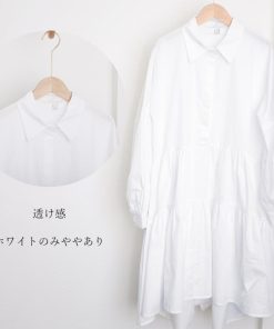 オールインワン | シャツワンピース レディース ワイドフリル