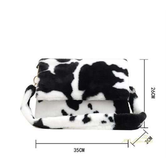 女性用バッグ | バッグ レディース ショルダーバッグ 肩掛け 可愛い 斜めがけ 鞄 かばん 黒白 もこもこ 春物