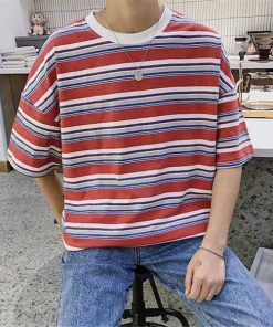 Tシャツ | Tシャツ メンズ 半袖 ボーダー カットソー カジュアル 大きいサイズ 夏新作 サマートップス プレゼント ギフト クルーネック ゆったり 上品