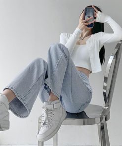 デニム | ハイウエスト デニムパンツ レディース