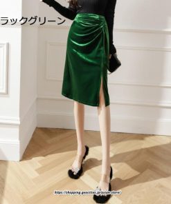 スカート | ミモレ丈 ひざ丈 レディース スウェット 着痩せ Aライン レトロ風 スリット 上品 2022新作 韓国風 オシャレ キレイめ 通勤 秋冬コーデ